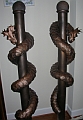 Serpent stairposts - theatre set